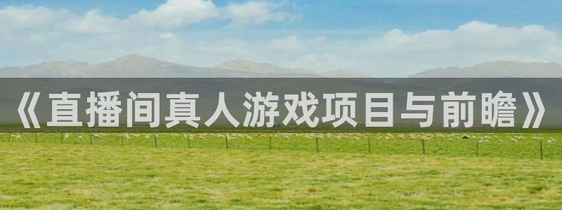 奇亿娱乐集团：《直播间真人游戏项目与前瞻》